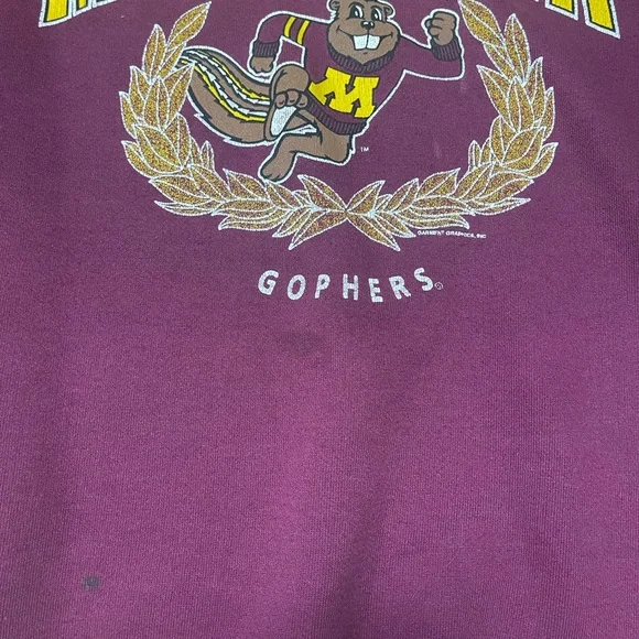 University of Minnesota Golden Gophers Men’s Crewneck Sweatshirt Size Medium - Picture 9 of 10